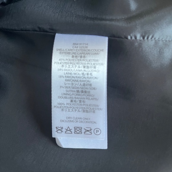 Armani Exchange Tweed A-line Coated Wool Blend Polka dot Pleated Gray Skirt - Picture 11 of 13